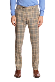  Downing pants - slim - Blue & Grey Check