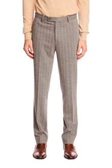  Downing pants - slim - LT Grey Tan Pinstripe