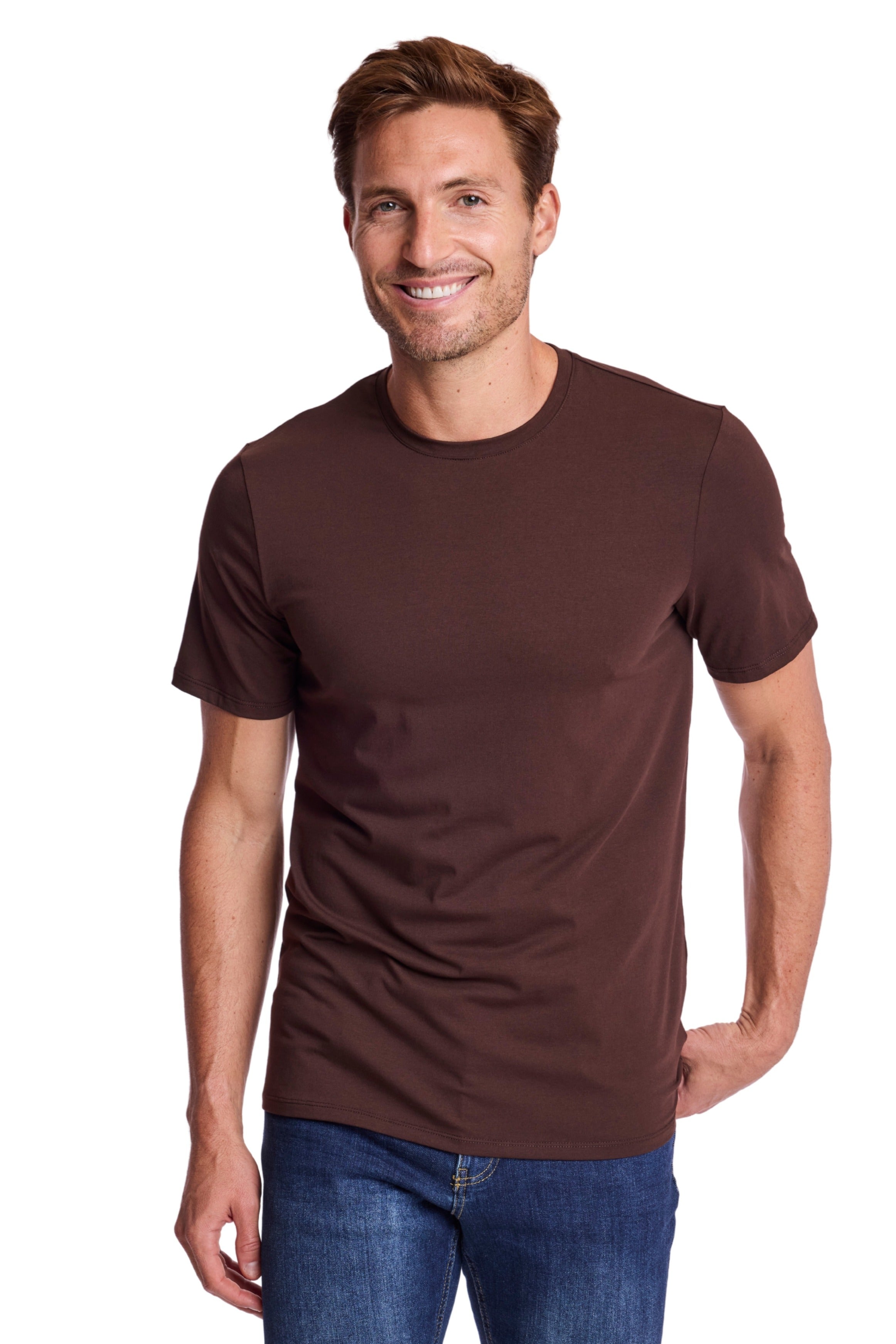 Lucas Crew T - Dark Brown