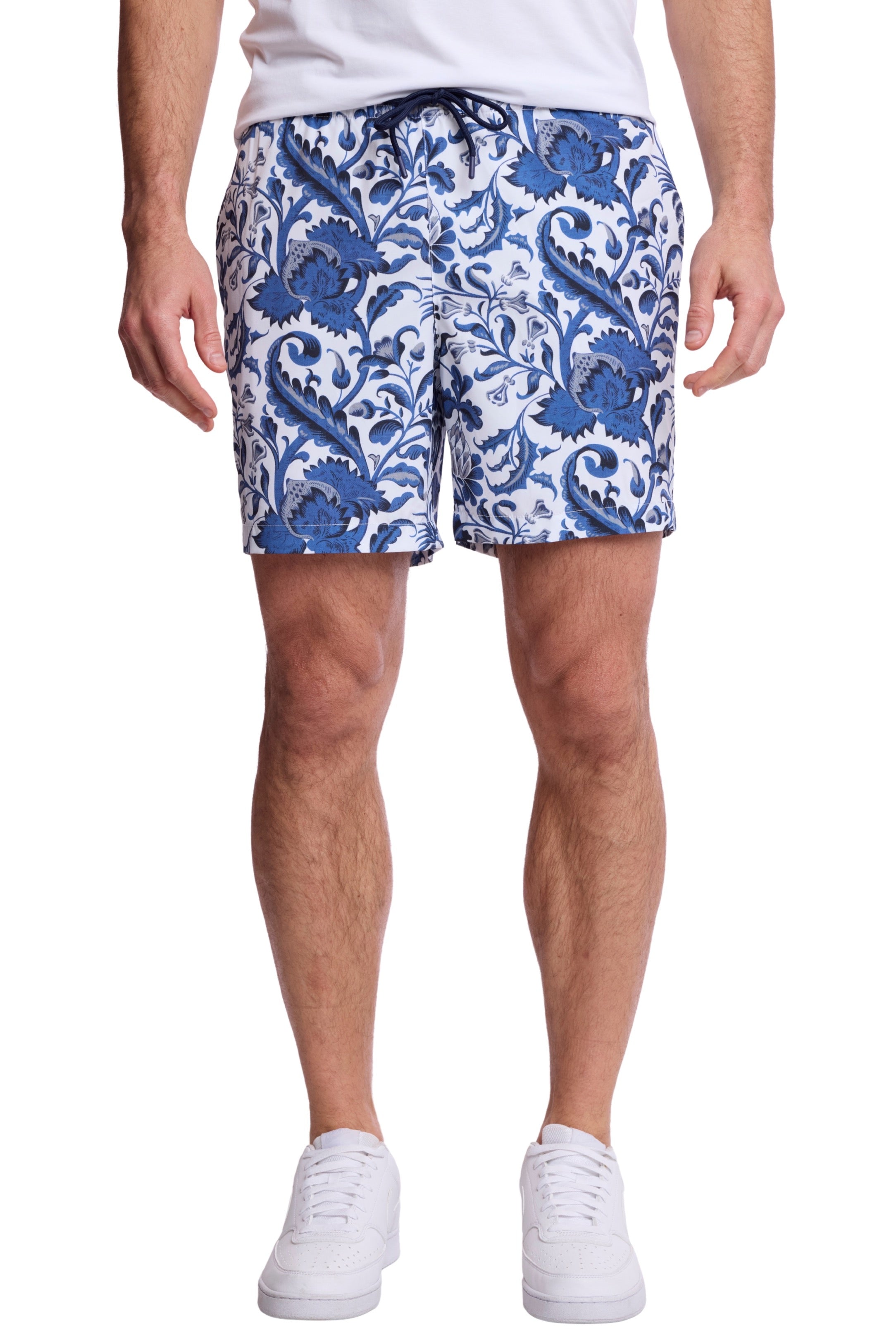Gilligan Swim Trunks - Blue Flower Paisley