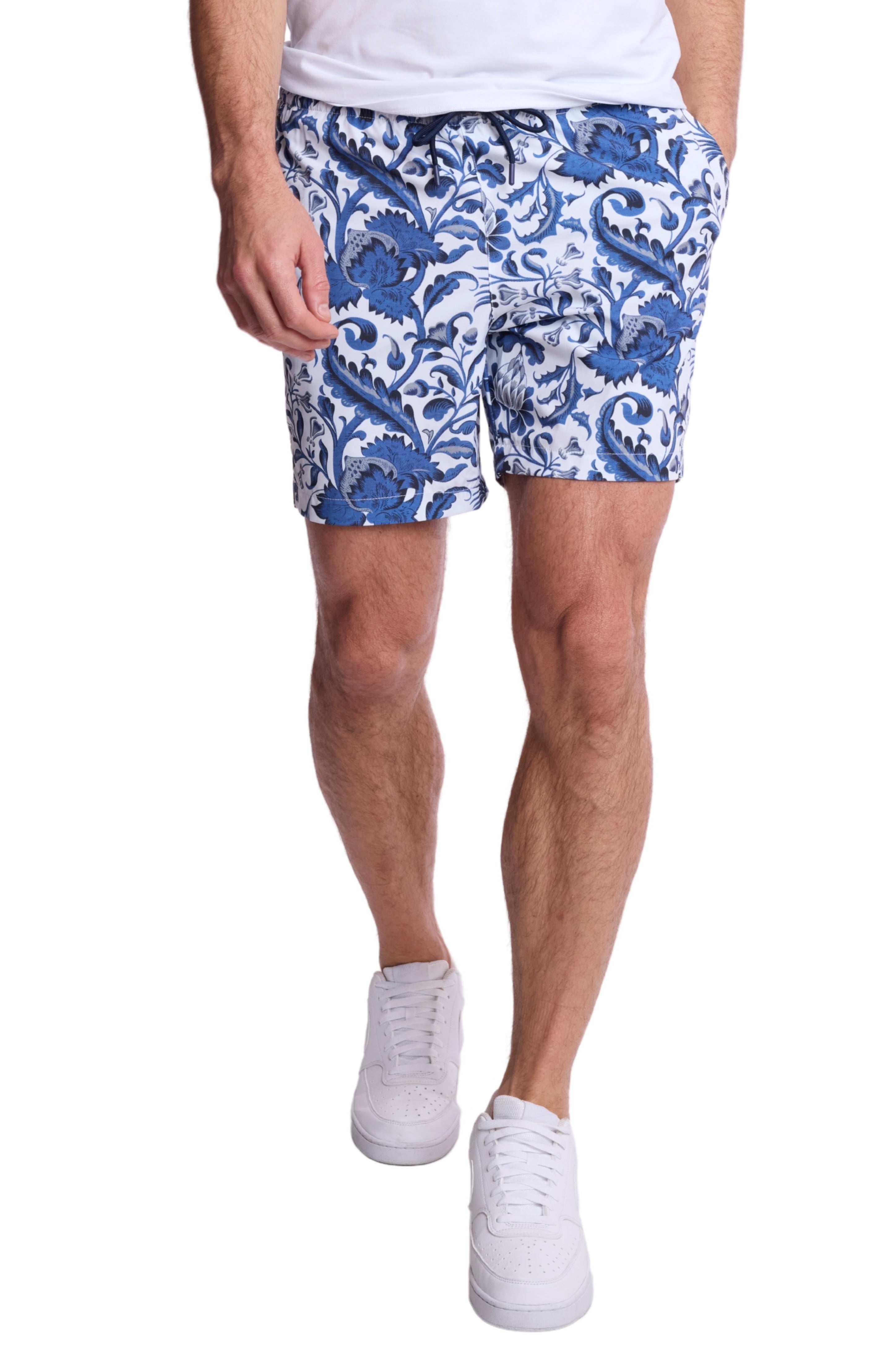 Gilligan Swim Trunks - Blue Flower Paisley