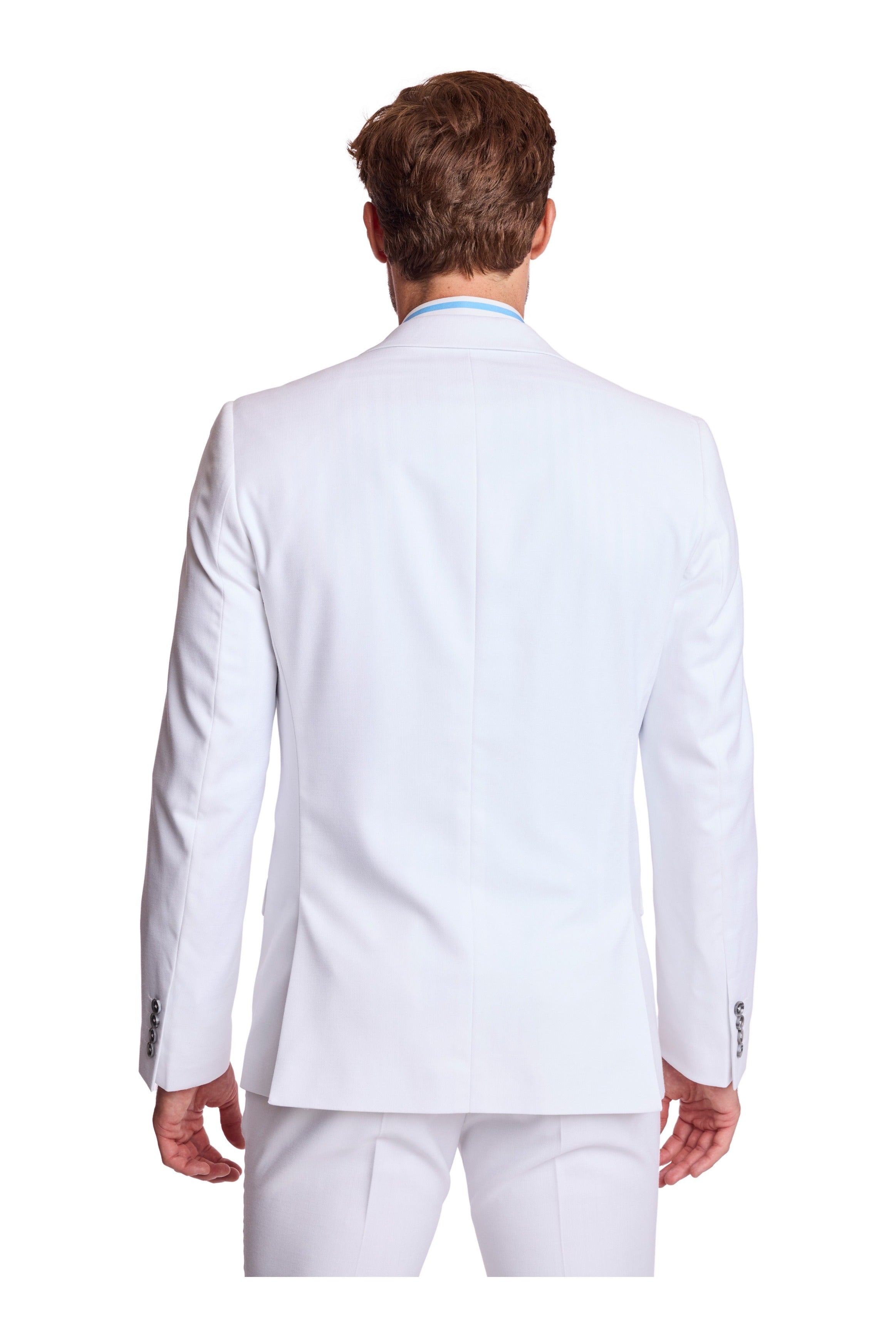 Dover Notch Jacket - slim - White Sharkskin