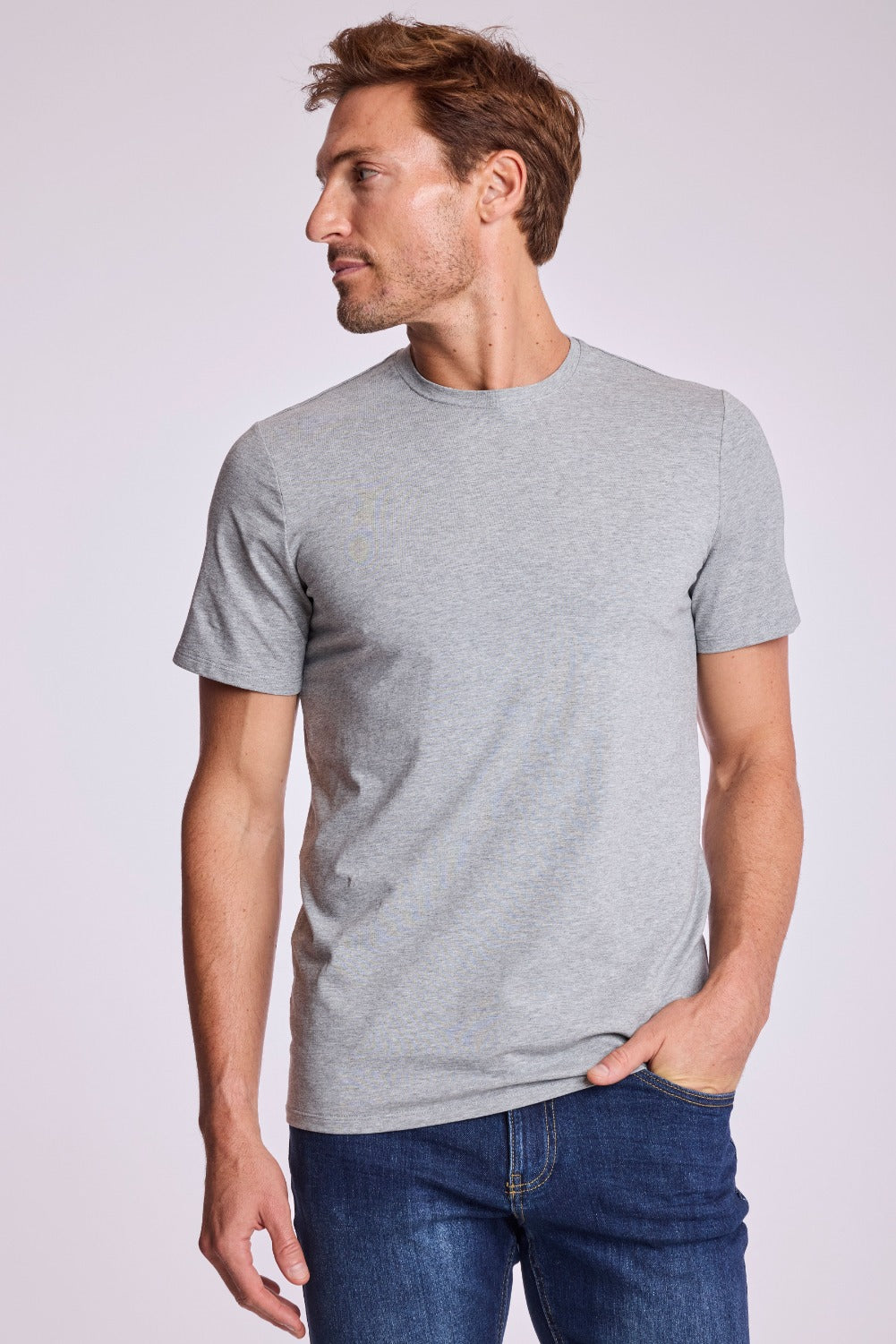 Lucas Crew T - Light Grey