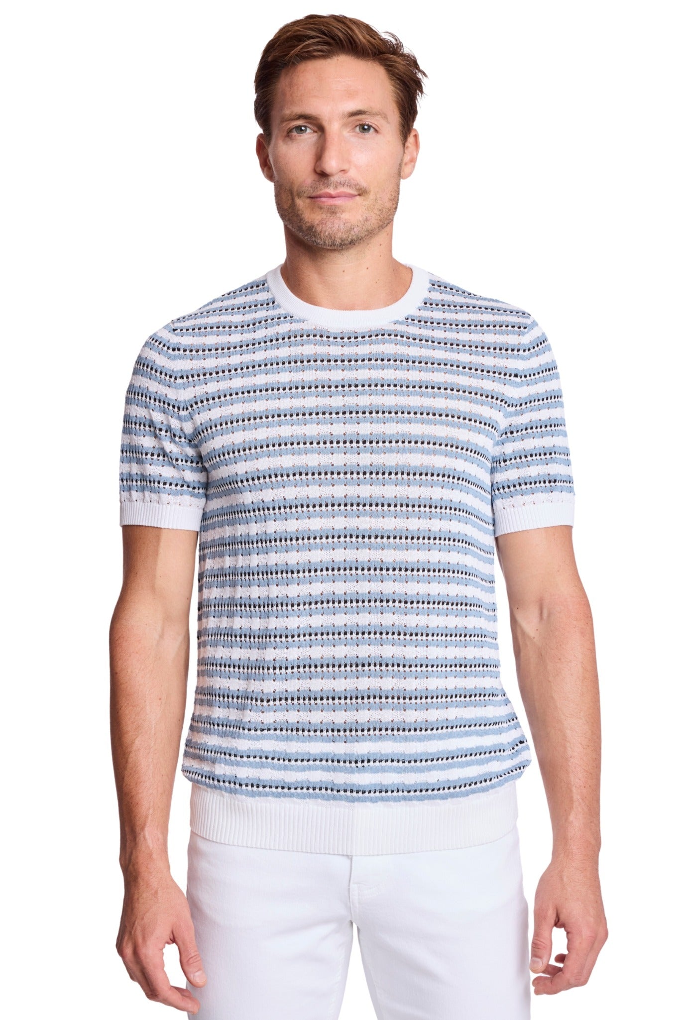 Crewneck - Dusty Blue Stripes