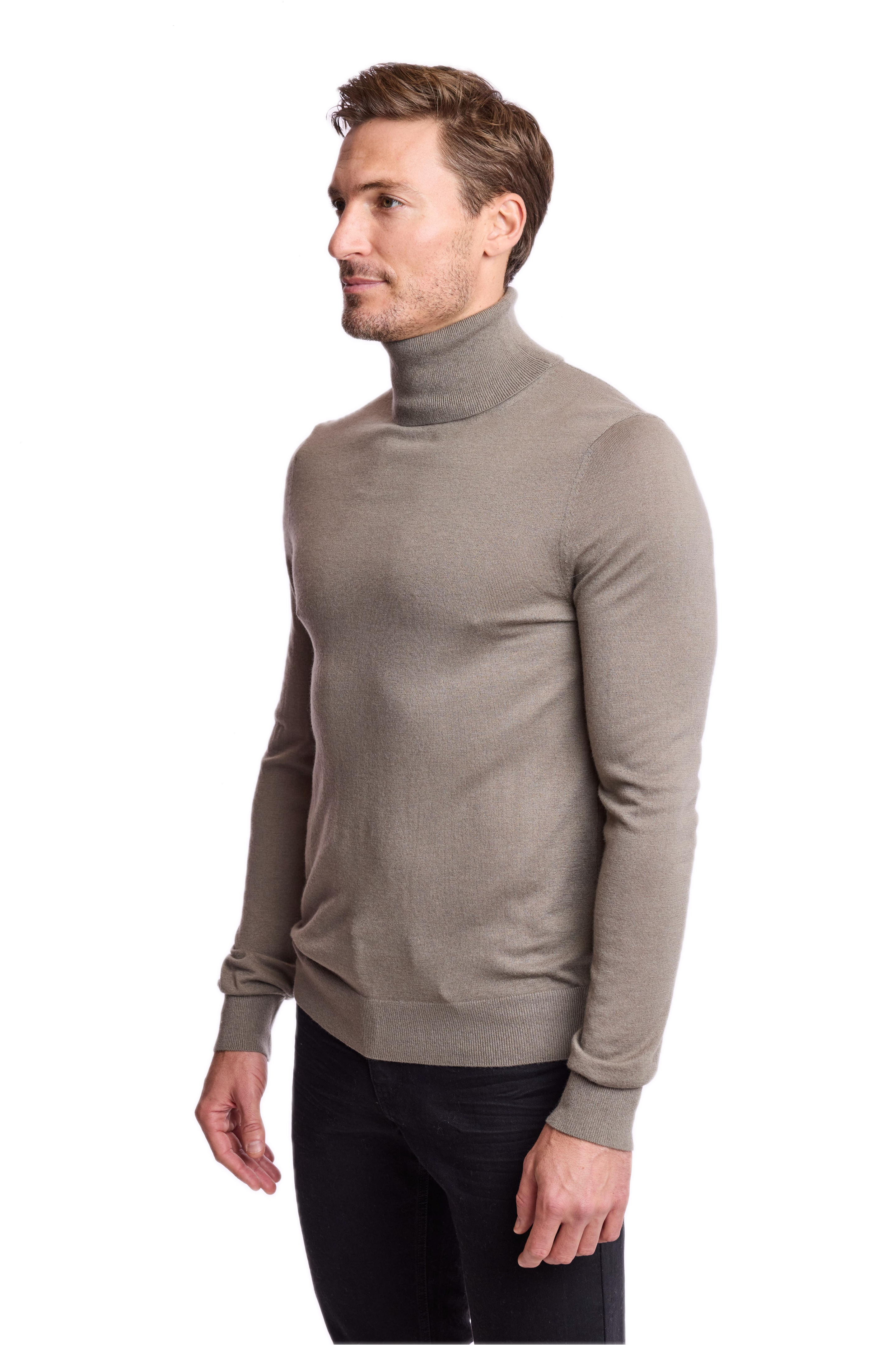 Luxe Fine Gauge Turtleneck - Sage