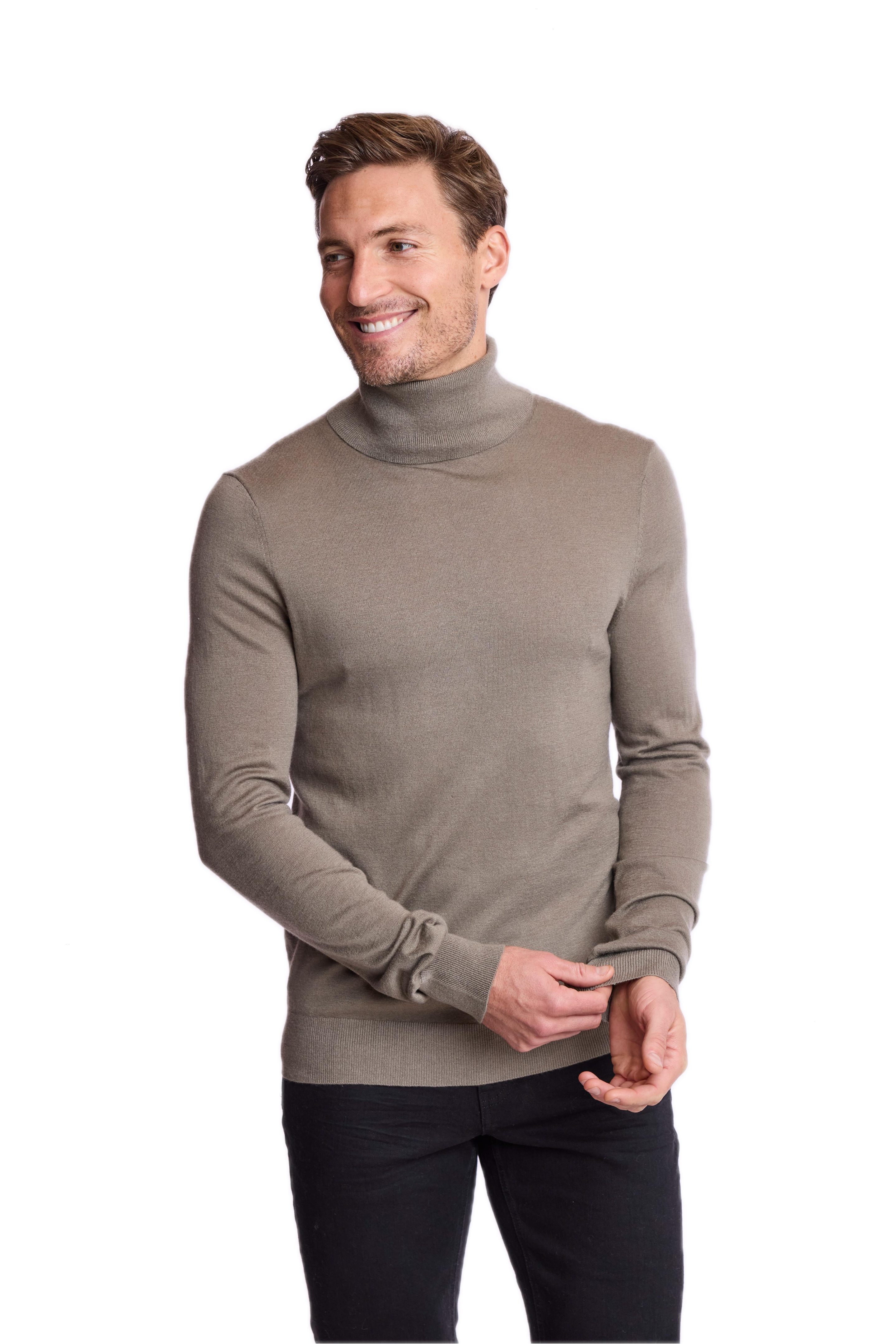 Luxe Fine Gauge Turtleneck - Sage