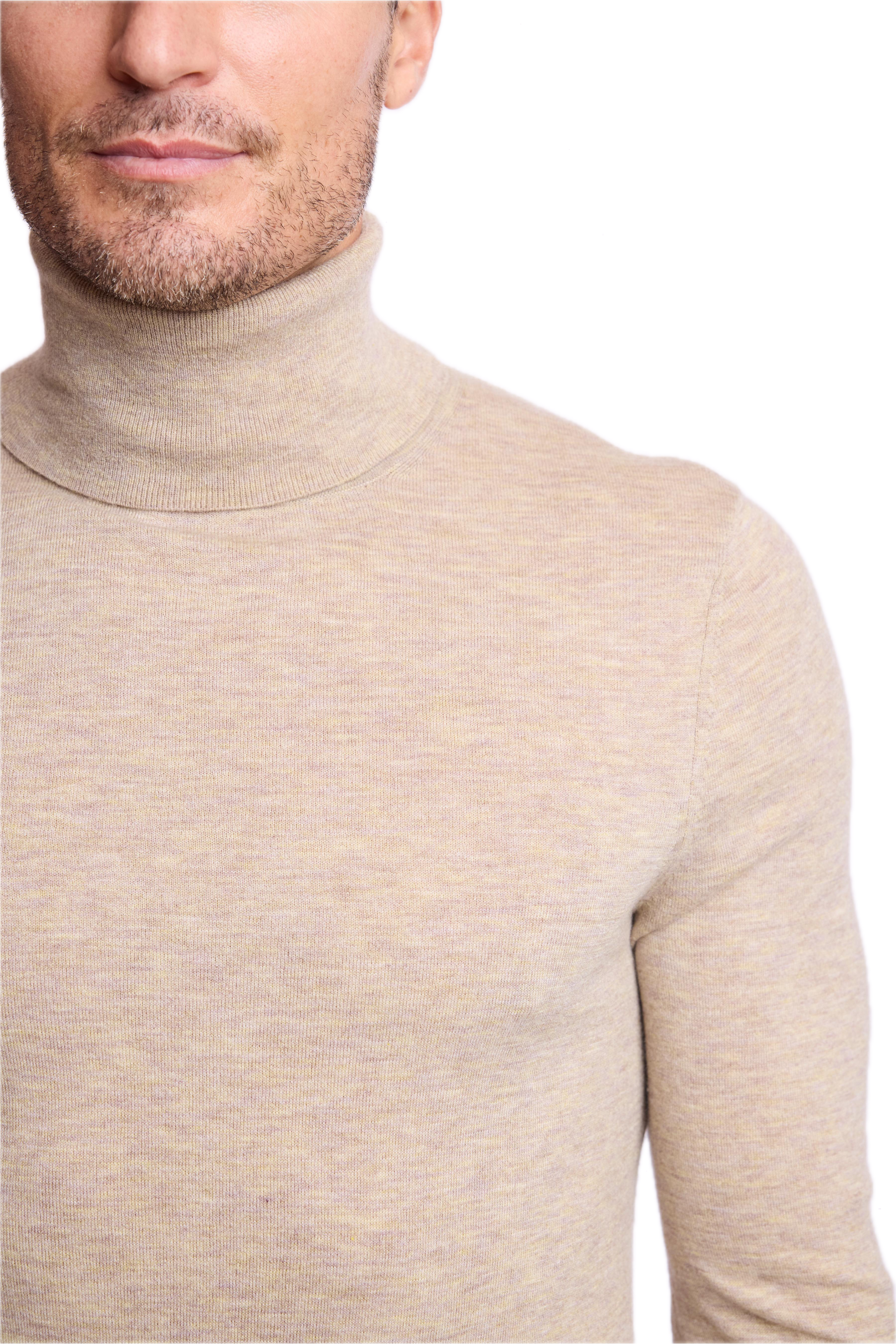 Luxe Fine Gauge Turtleneck - British Beige