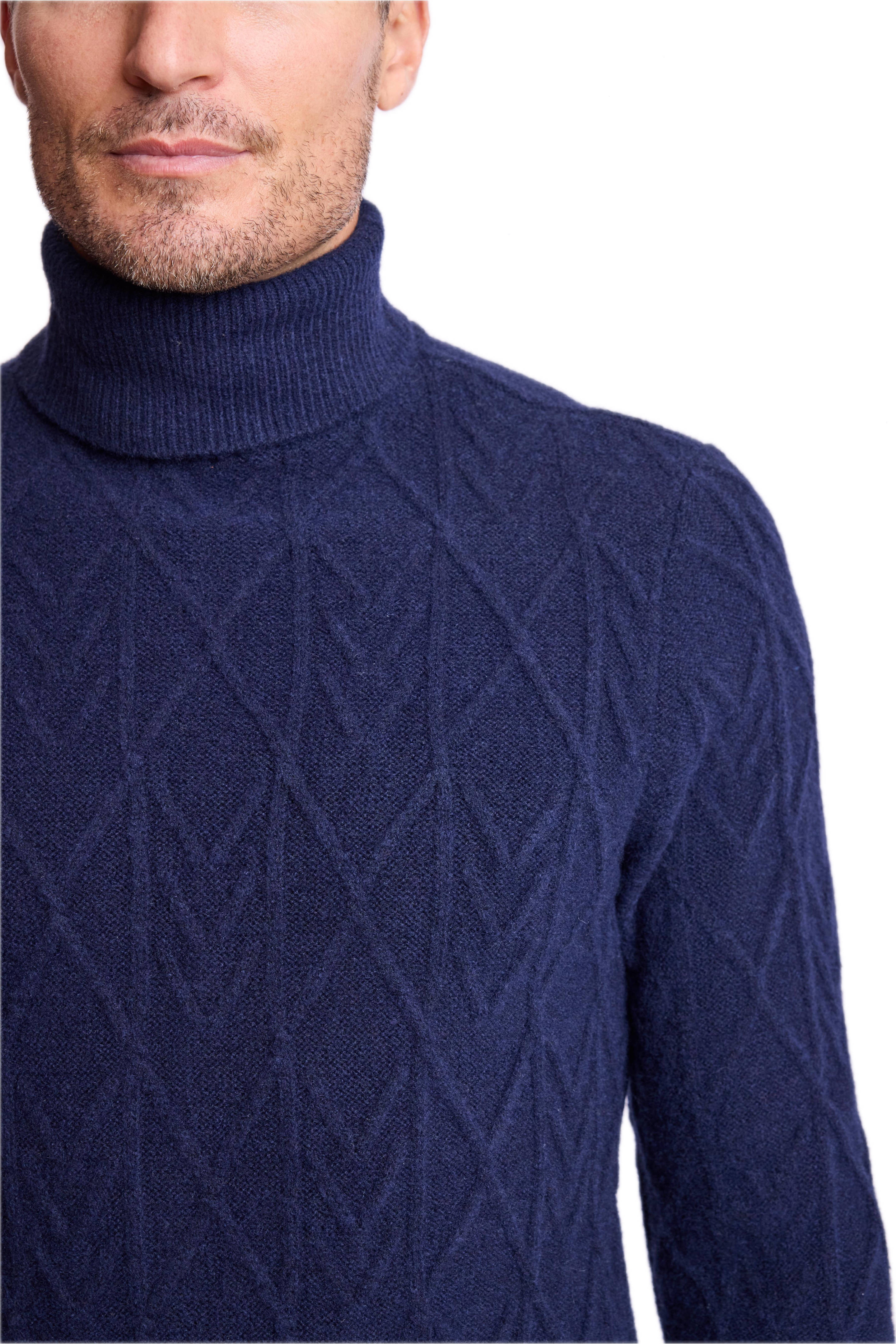 Chunky Turtleneck - Marine Navy