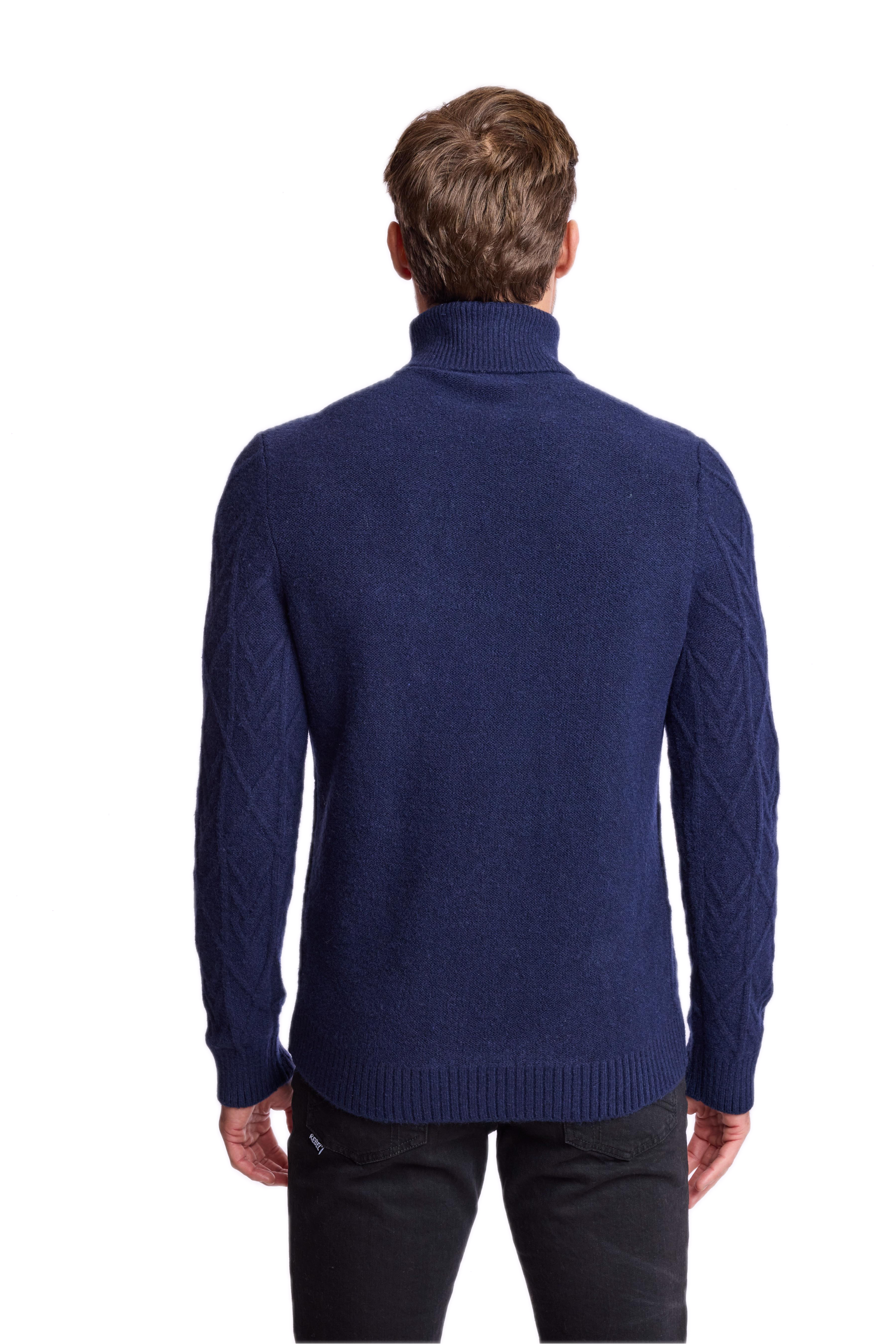Chunky Turtleneck - Marine Navy