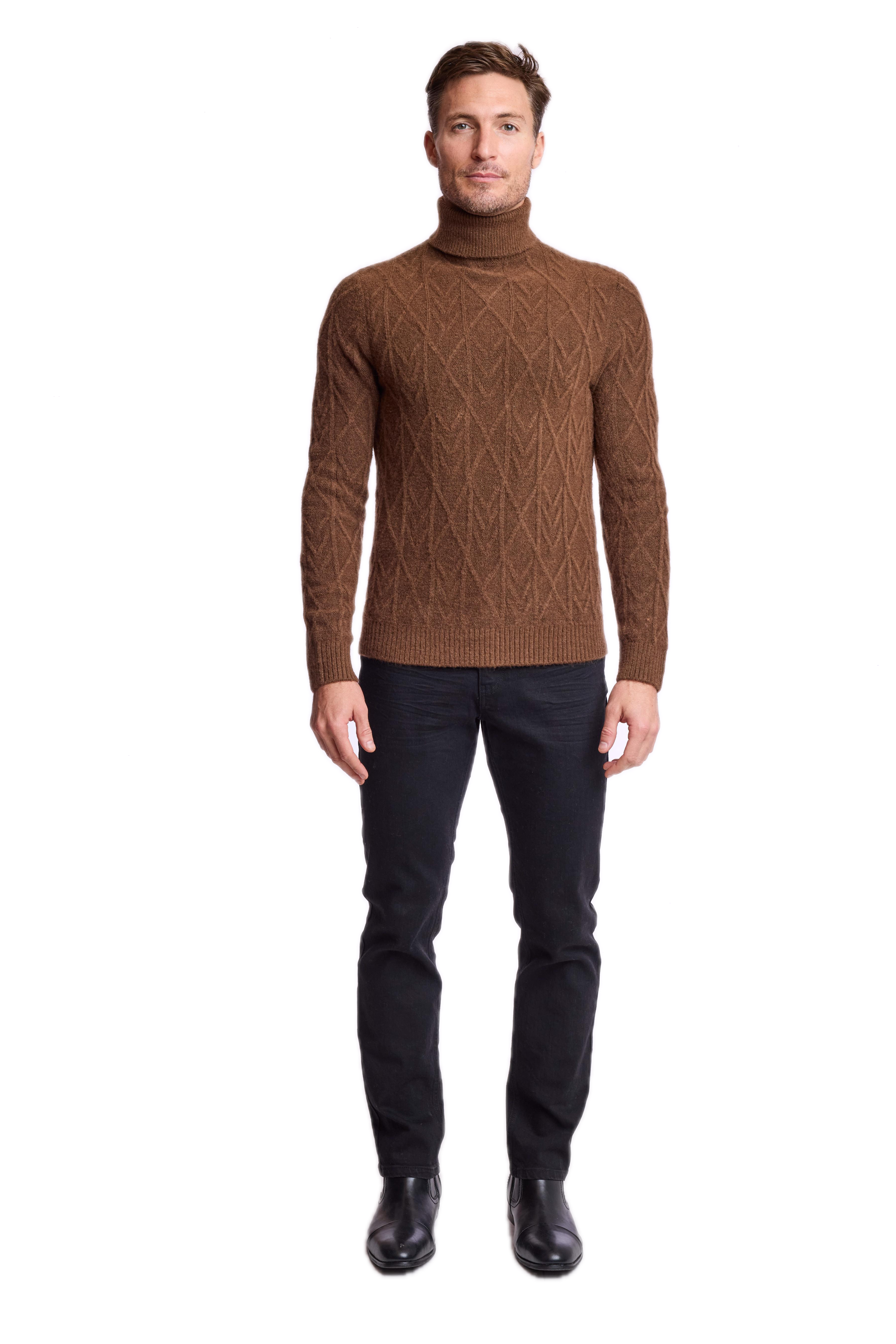 Chunky Turtleneck - Hershey Brown