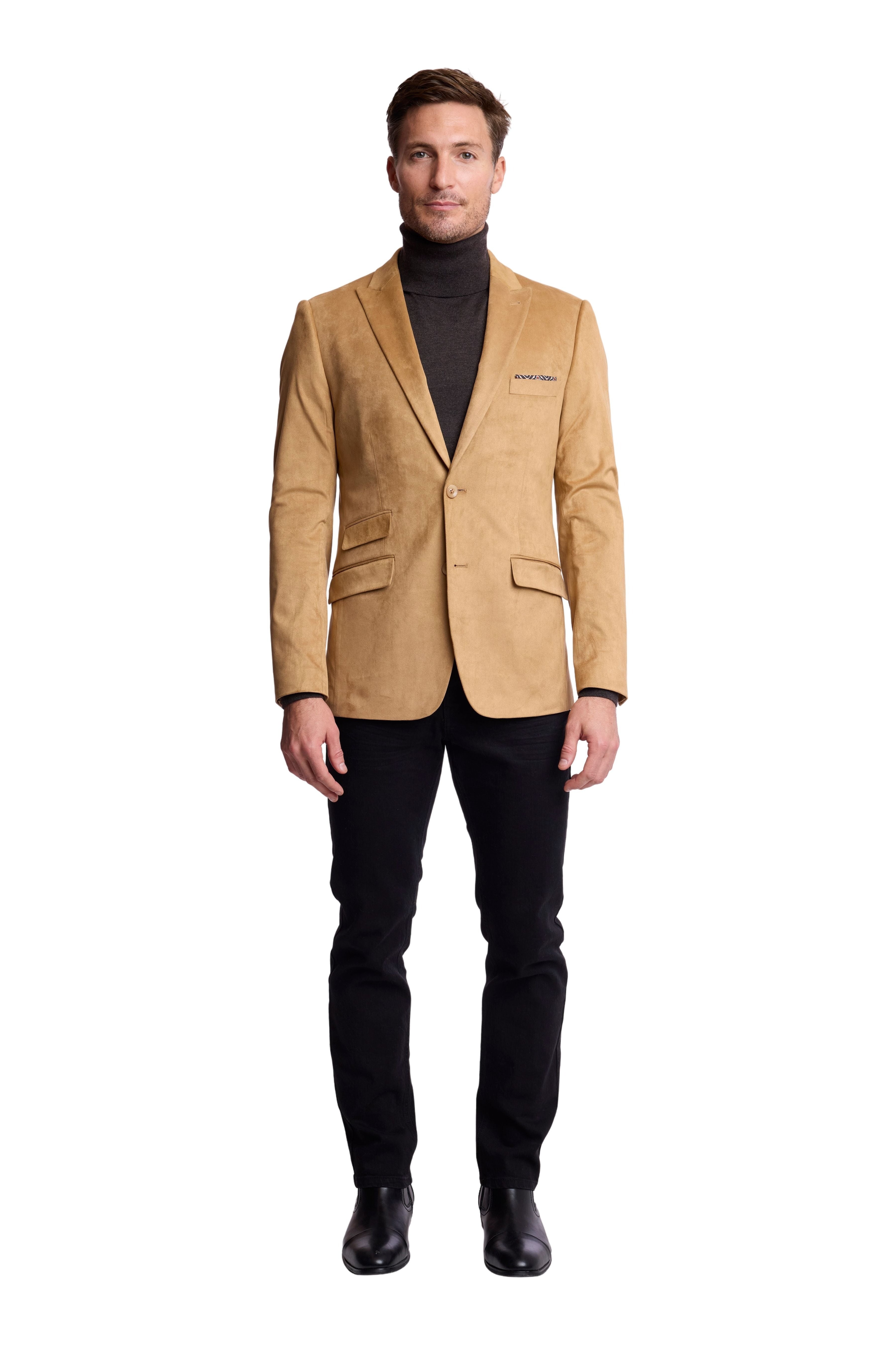 Ashton Peak Sportswear Blazer - Desert Tan Microsuede