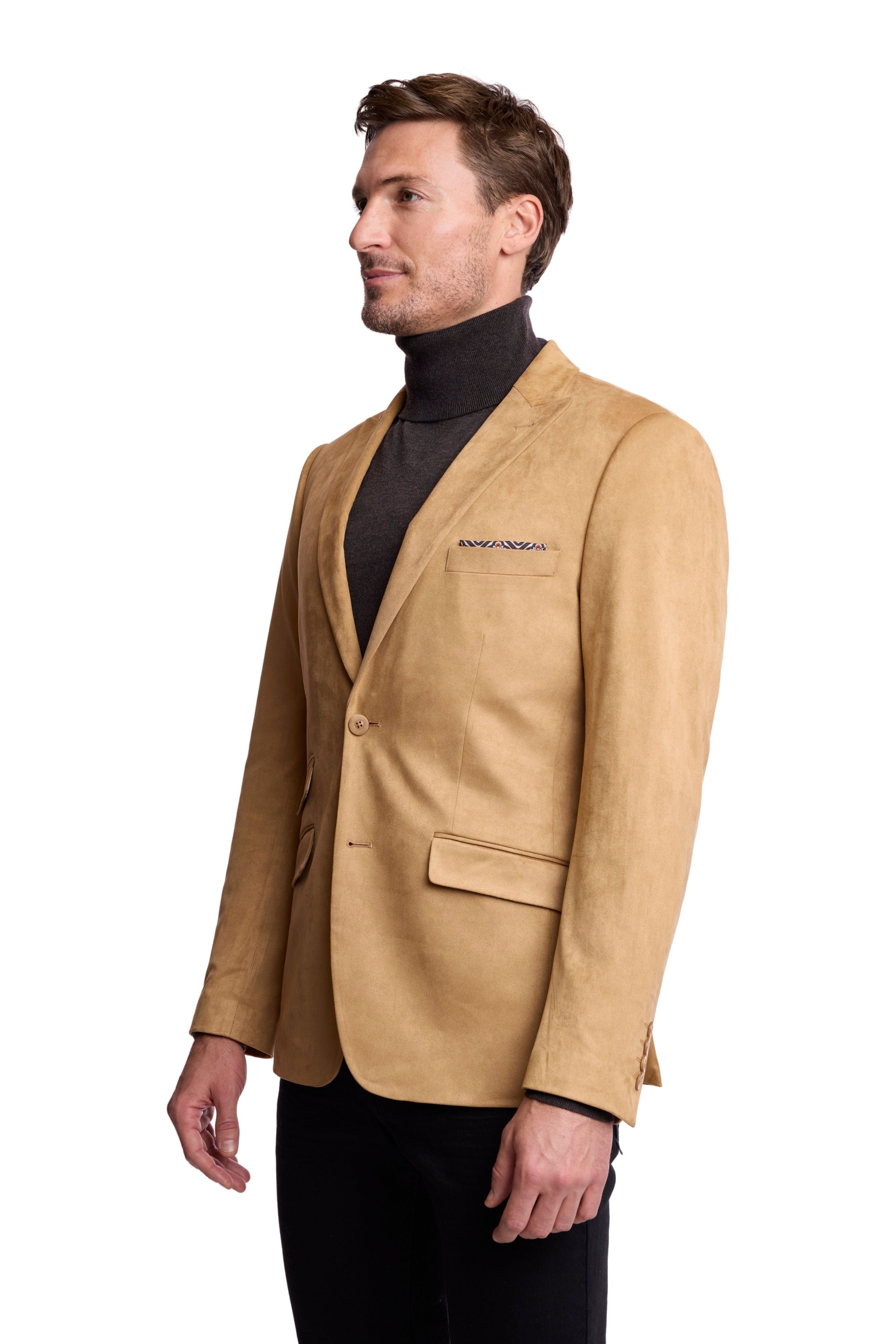 Ashton Peak Sportswear Blazer - Desert Tan Microsuede