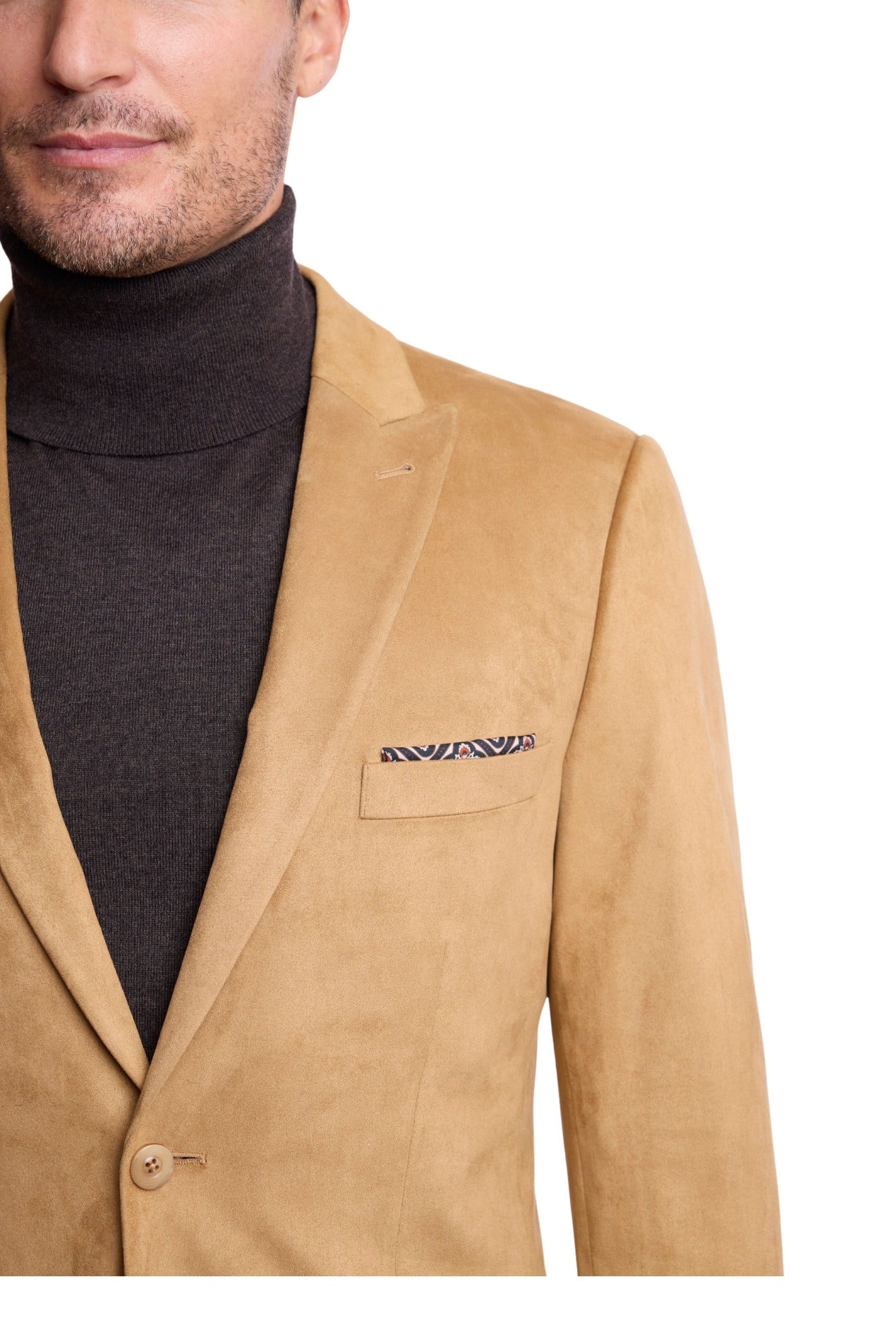 Ashton Peak Sportswear Blazer - Desert Tan Microsuede