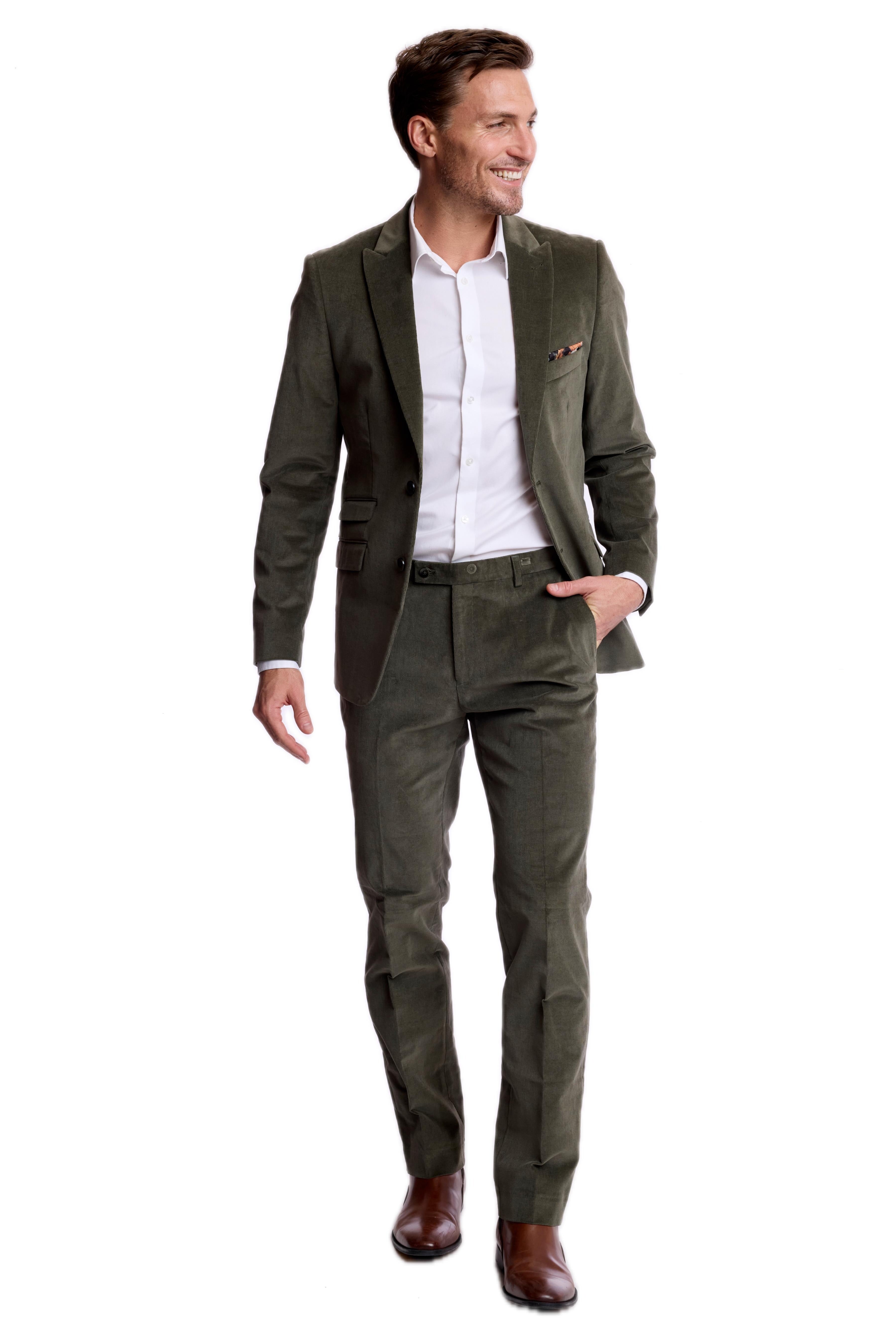 Downing Pants - slim - Dark Sage