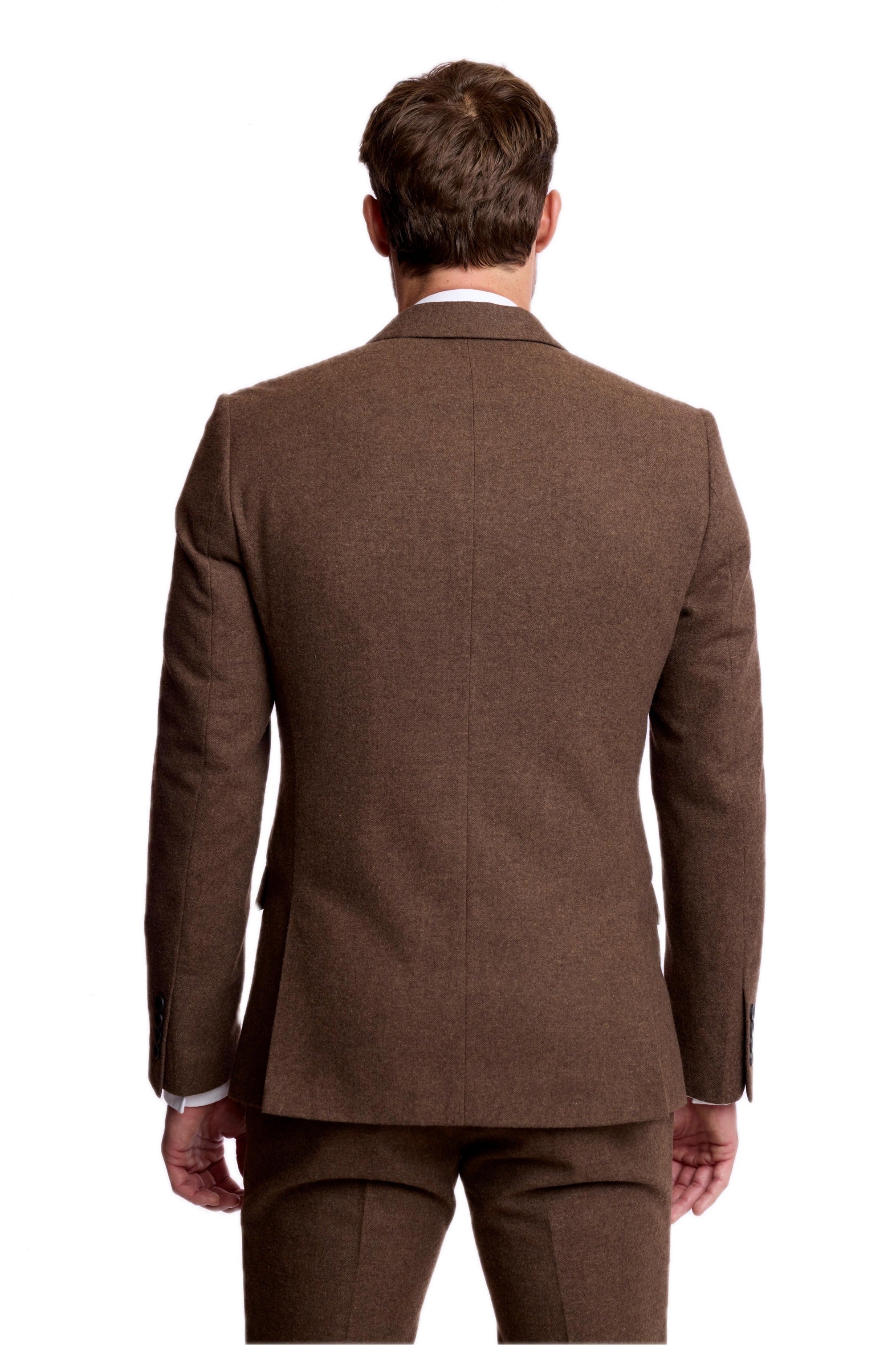 Dover Notch Jacket - slim - Brown Tweed