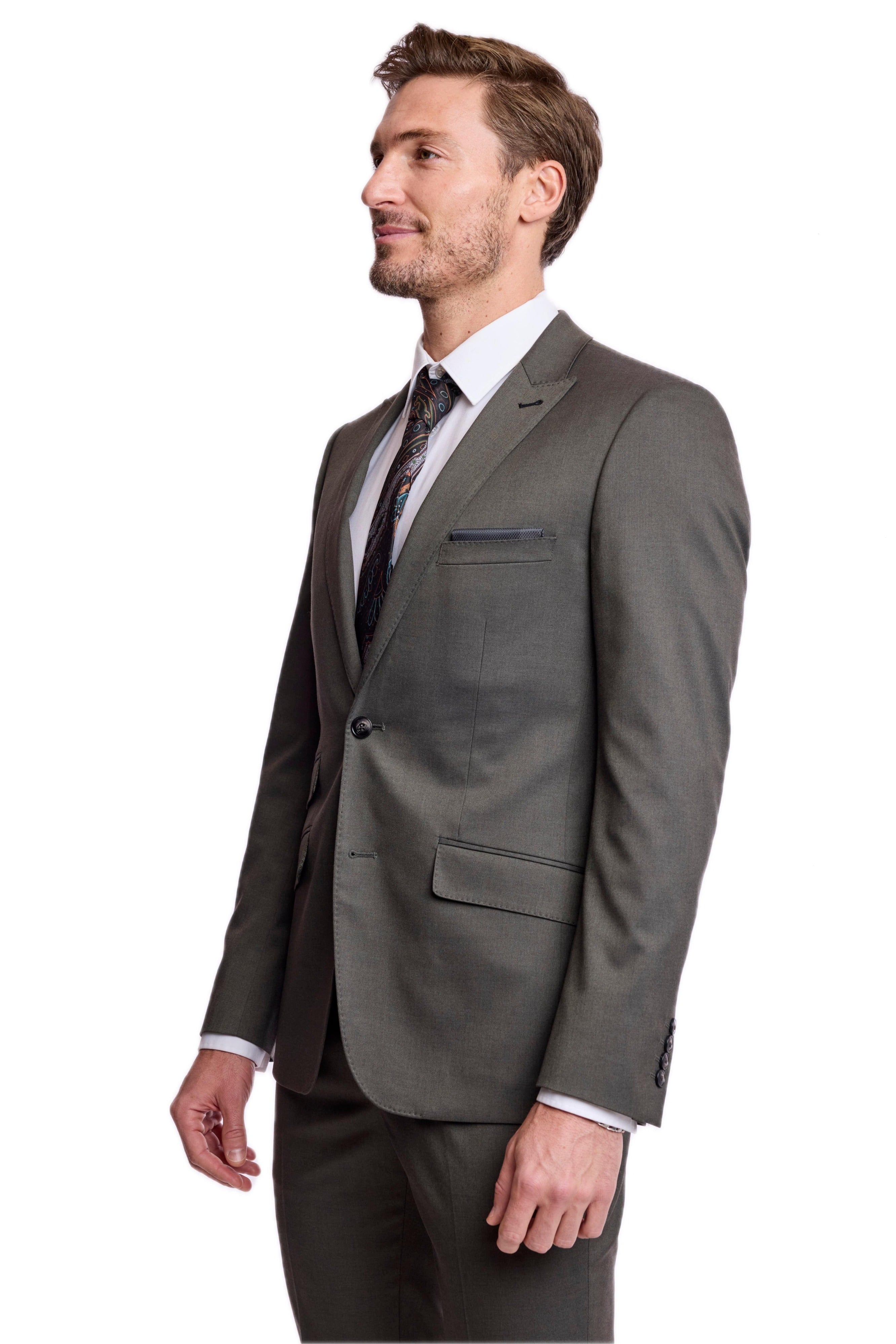 Ashton Peak Jacket - slim - Dark Olive Green