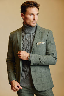  Dover Notch Jacket - slim - Sage Windowpane
