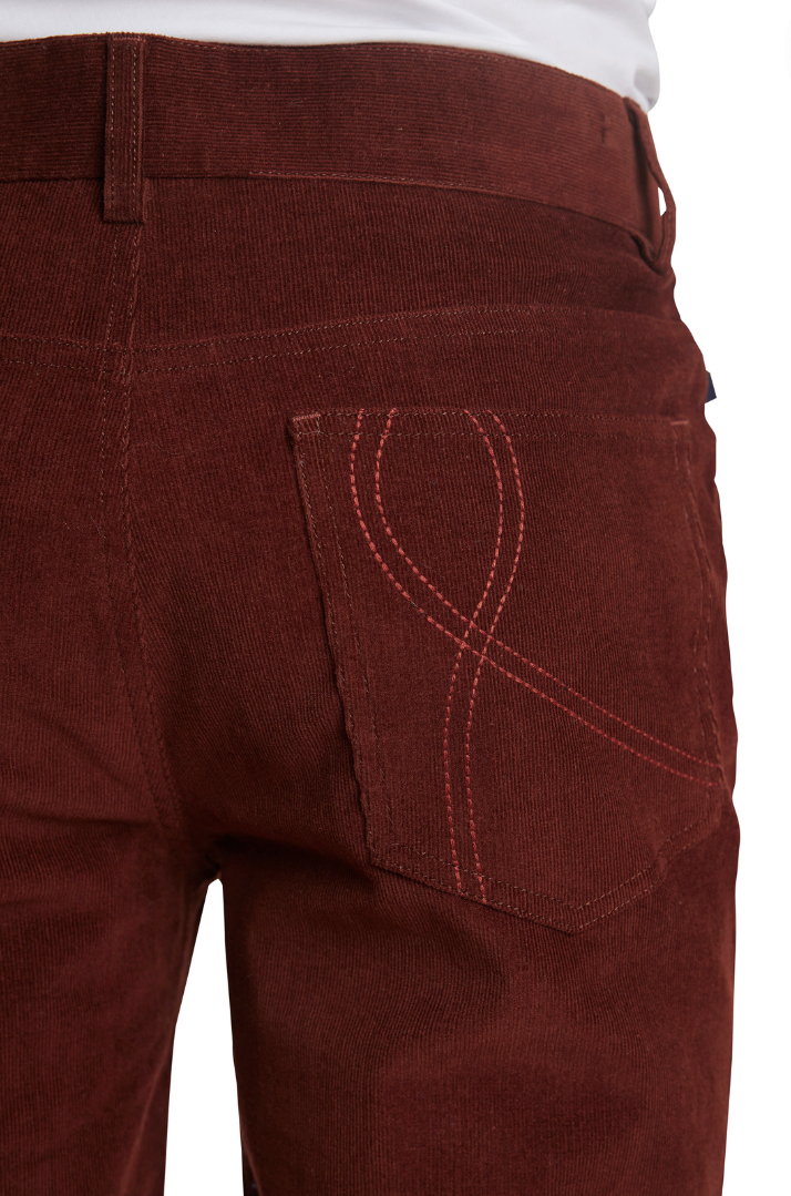 Rebel 5 Pocket Cords - Burgundy Cord