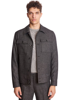  Hilo Button Jacket - Charcoal