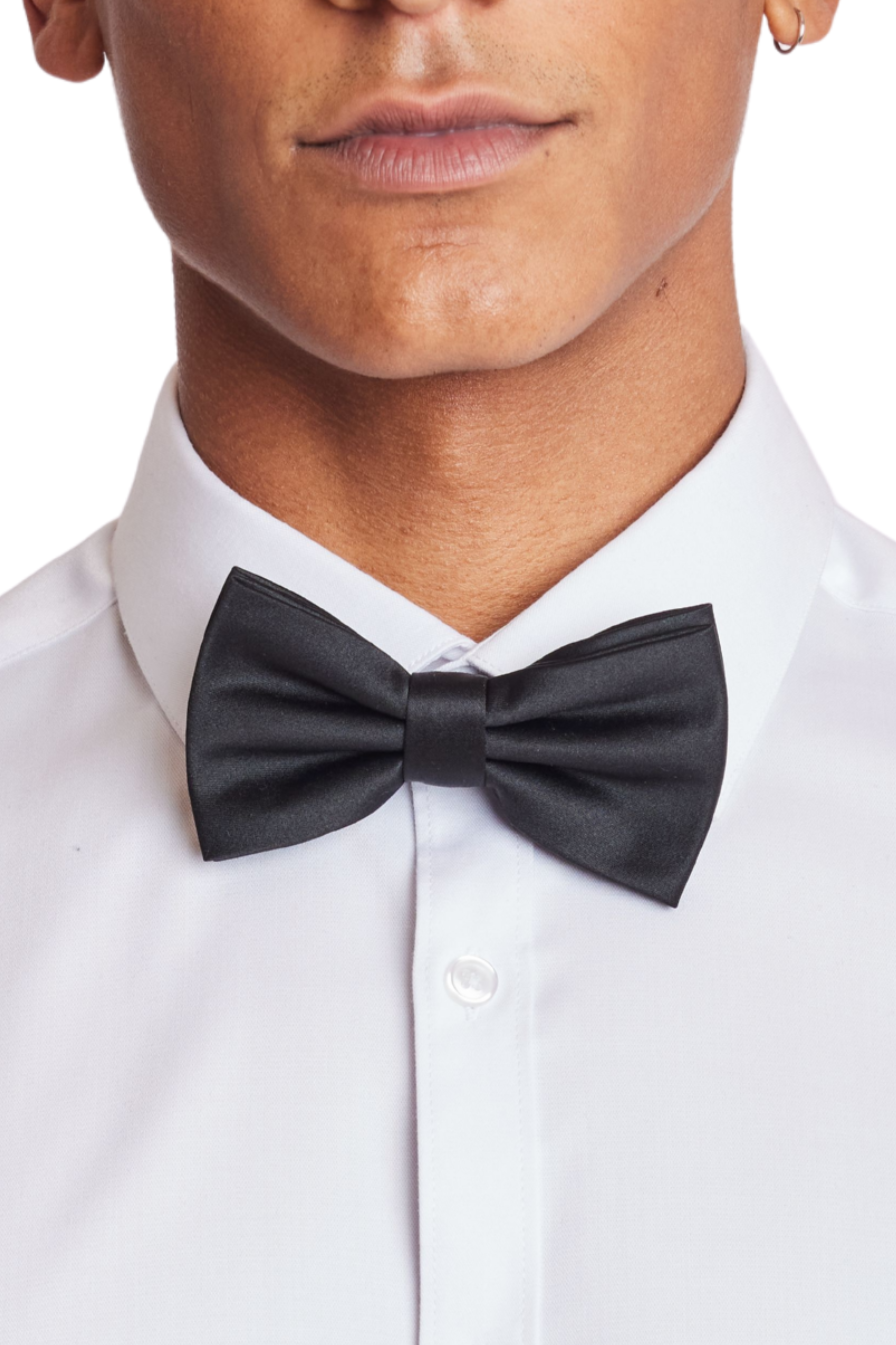 Bradley Bow Tie - Black Satin