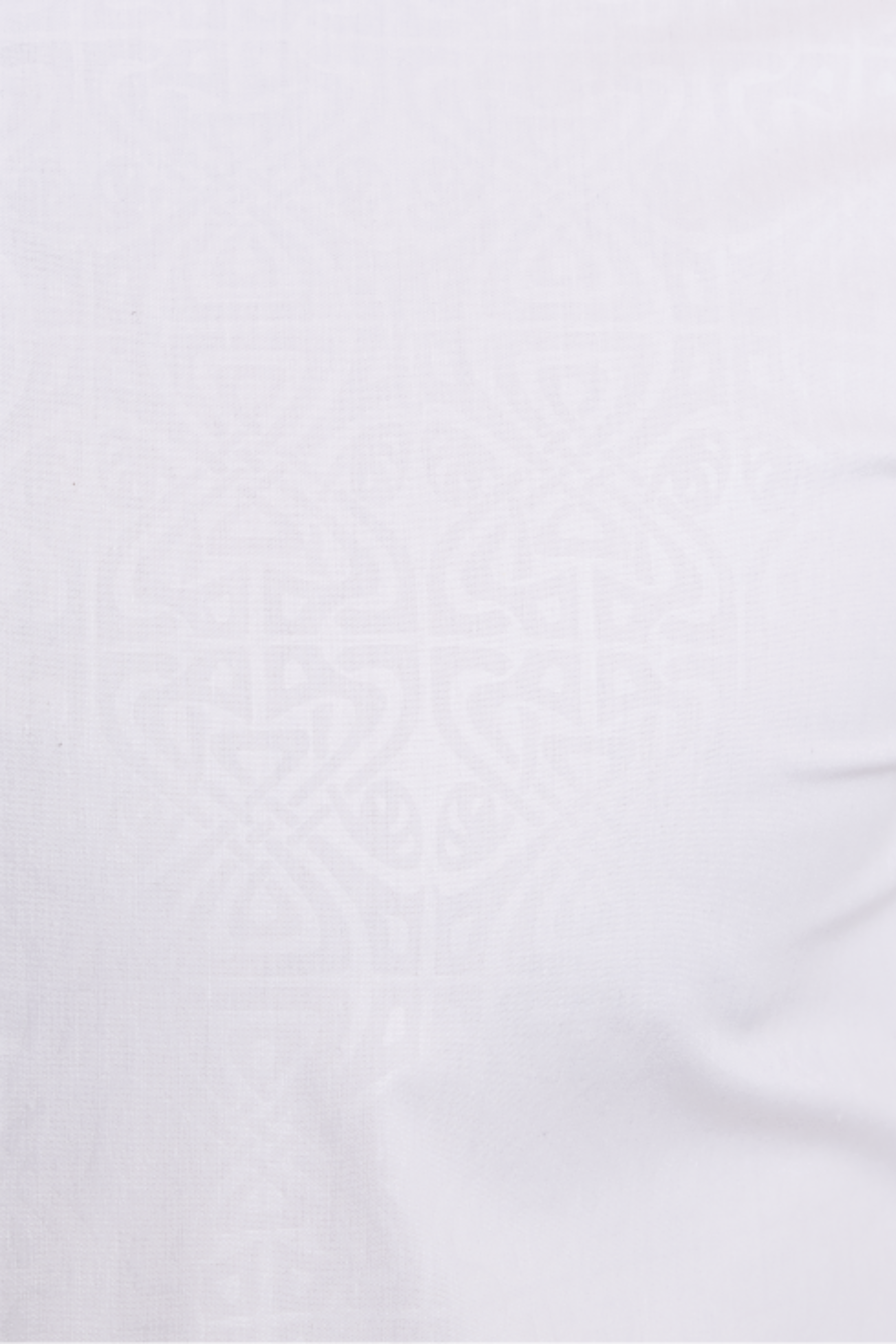 Peter Pointed Collar Shirt - White on White