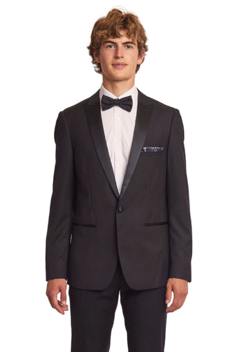 Grosvenor Peak Tux Jacket - slim - Black Stretch