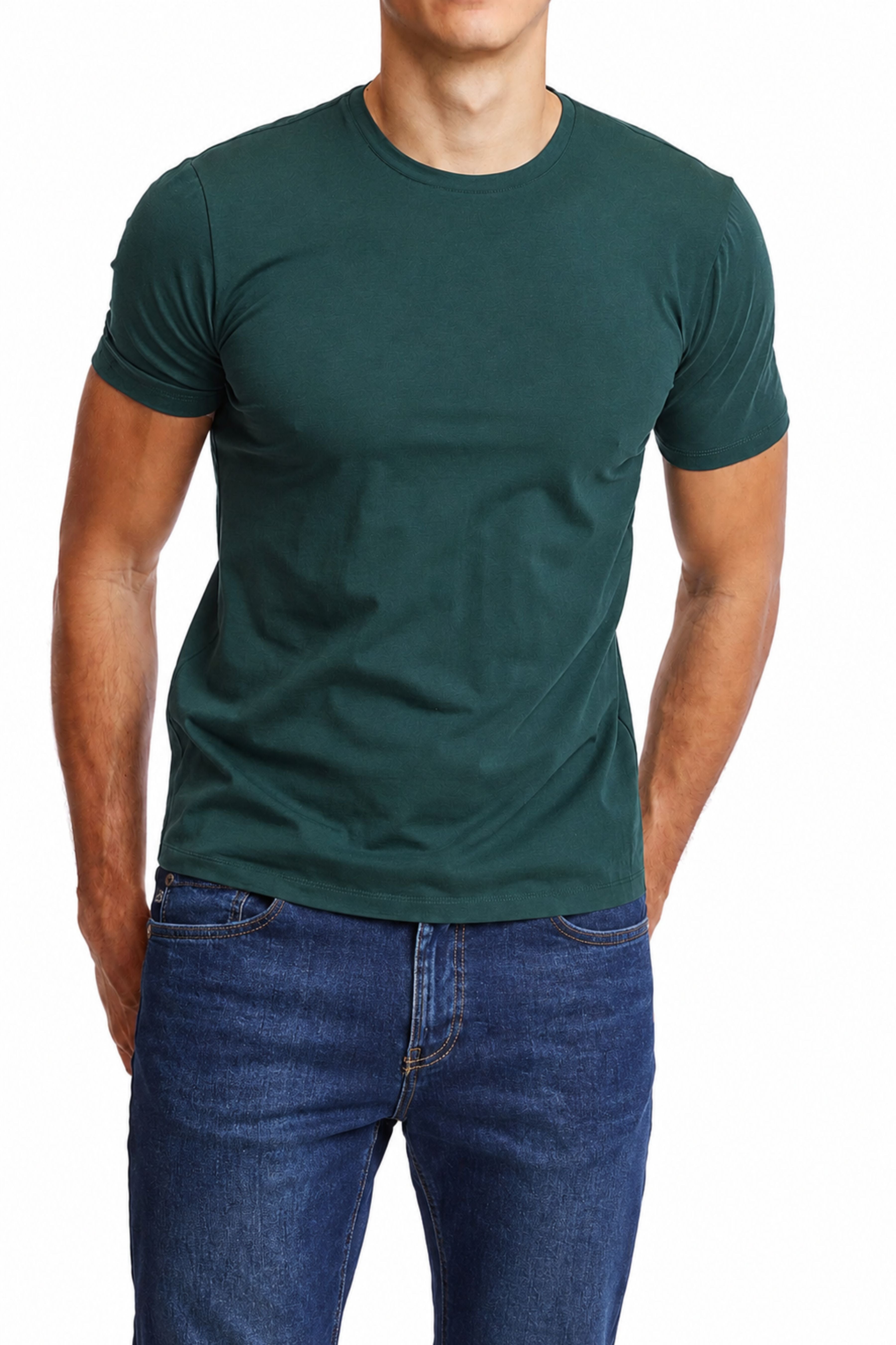 Lucas Crewneck T-Shirt - Forest Green