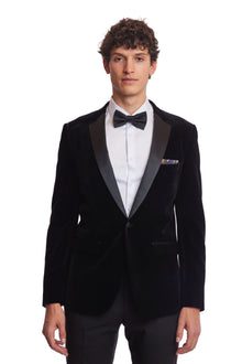  Osborne Notch Tux Jacket - slim - Black Velvet