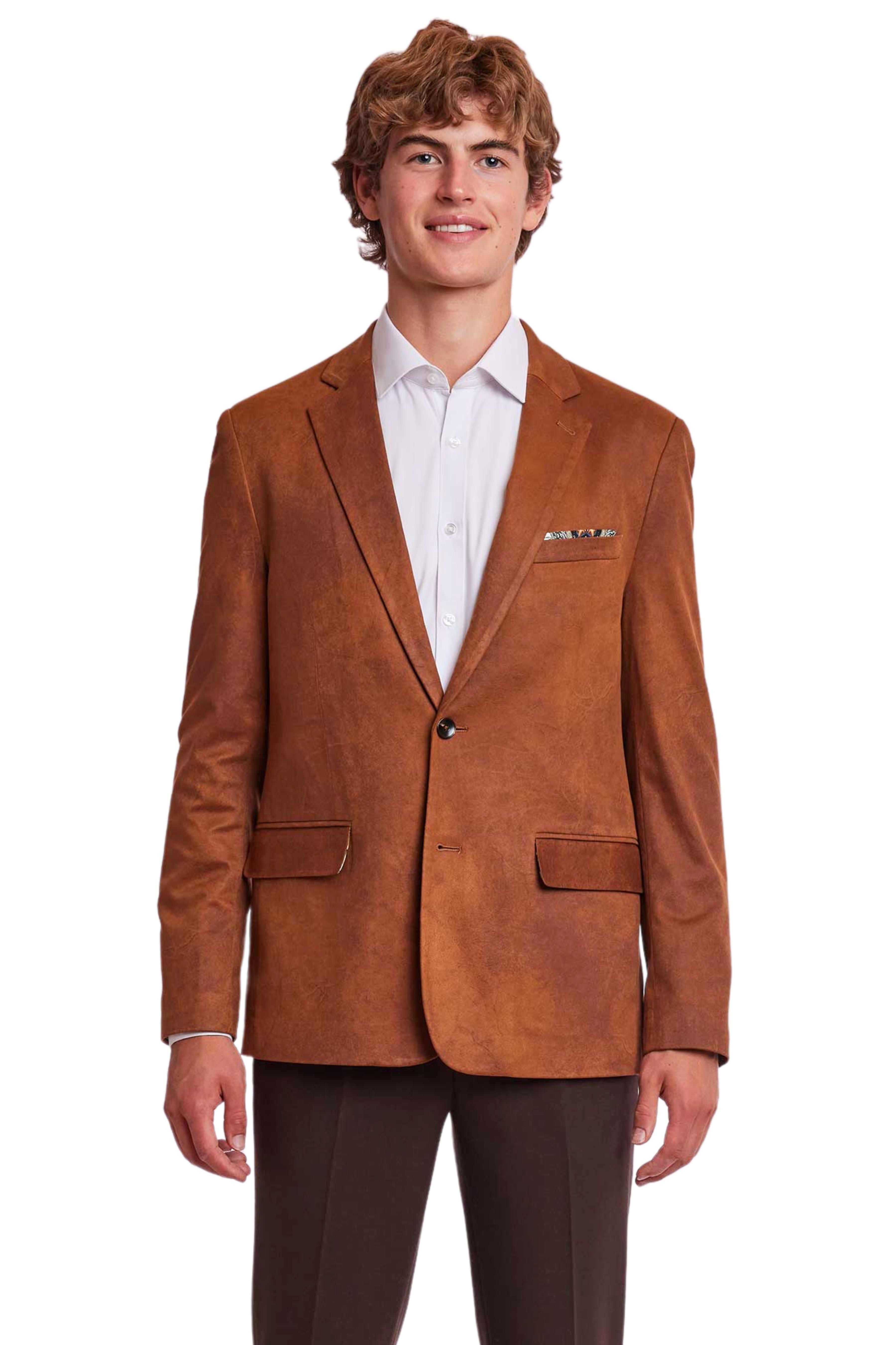 Erwin Sport Jacket - slim - Spiced Cognac Vegan Leather