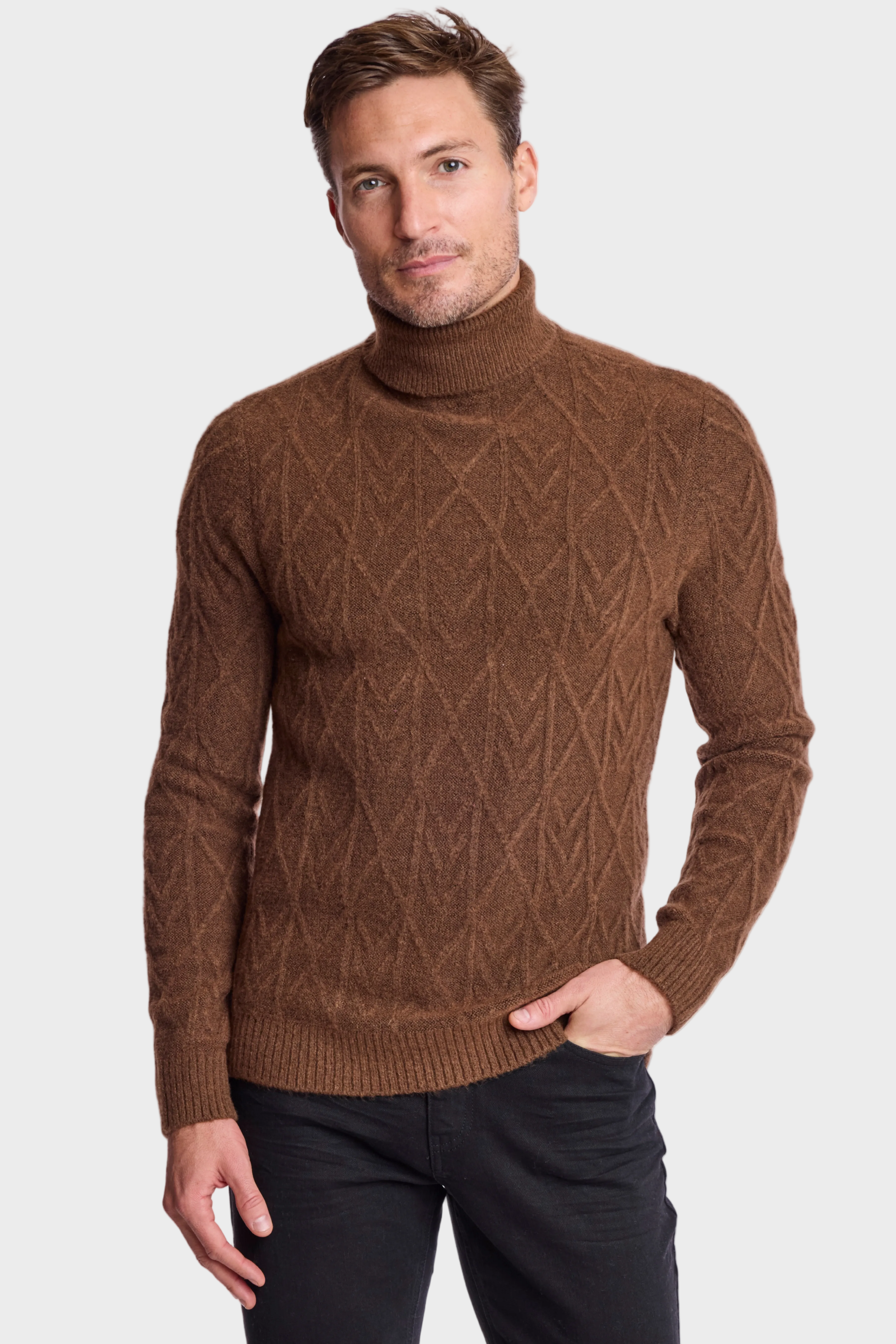 Chunky Turtleneck - Hershey Brown