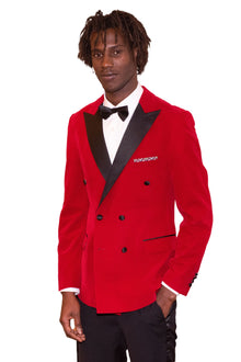  Soho Peak DB Tux Jacket - slim - Cayenne Red Velvet