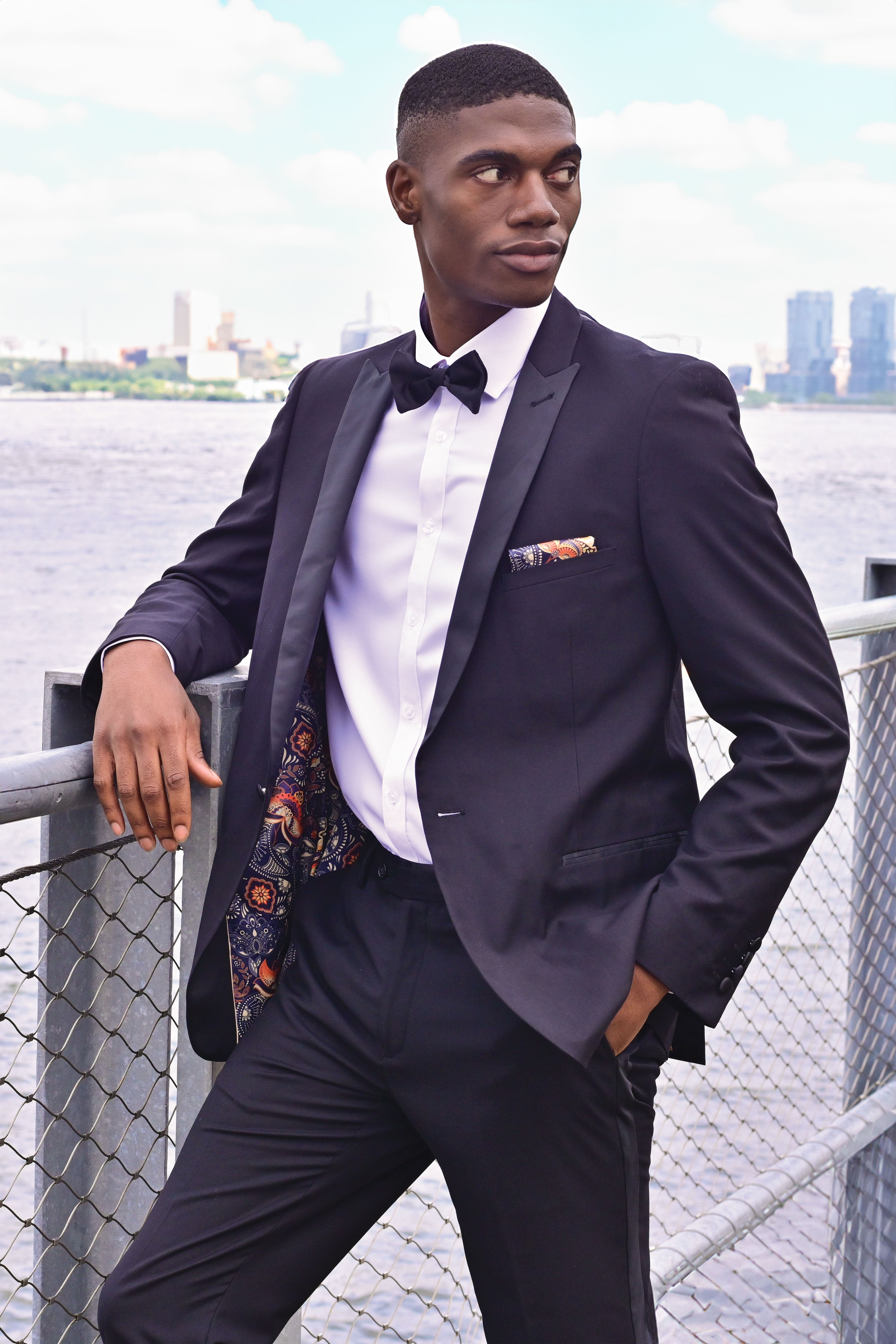 Grosvenor Peak Tux Jacket - slim - Black Stretch