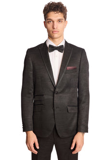  Grosvenor Peak Tux Jacket - slim - Black Jacquard