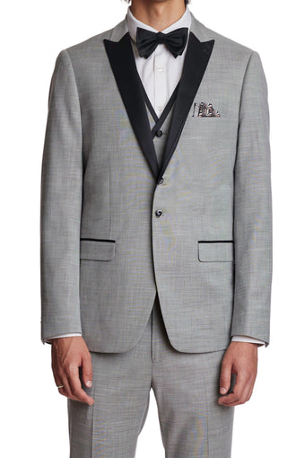 Grosvenor Peak Tux Jacket - slim - Ice Grey Shark