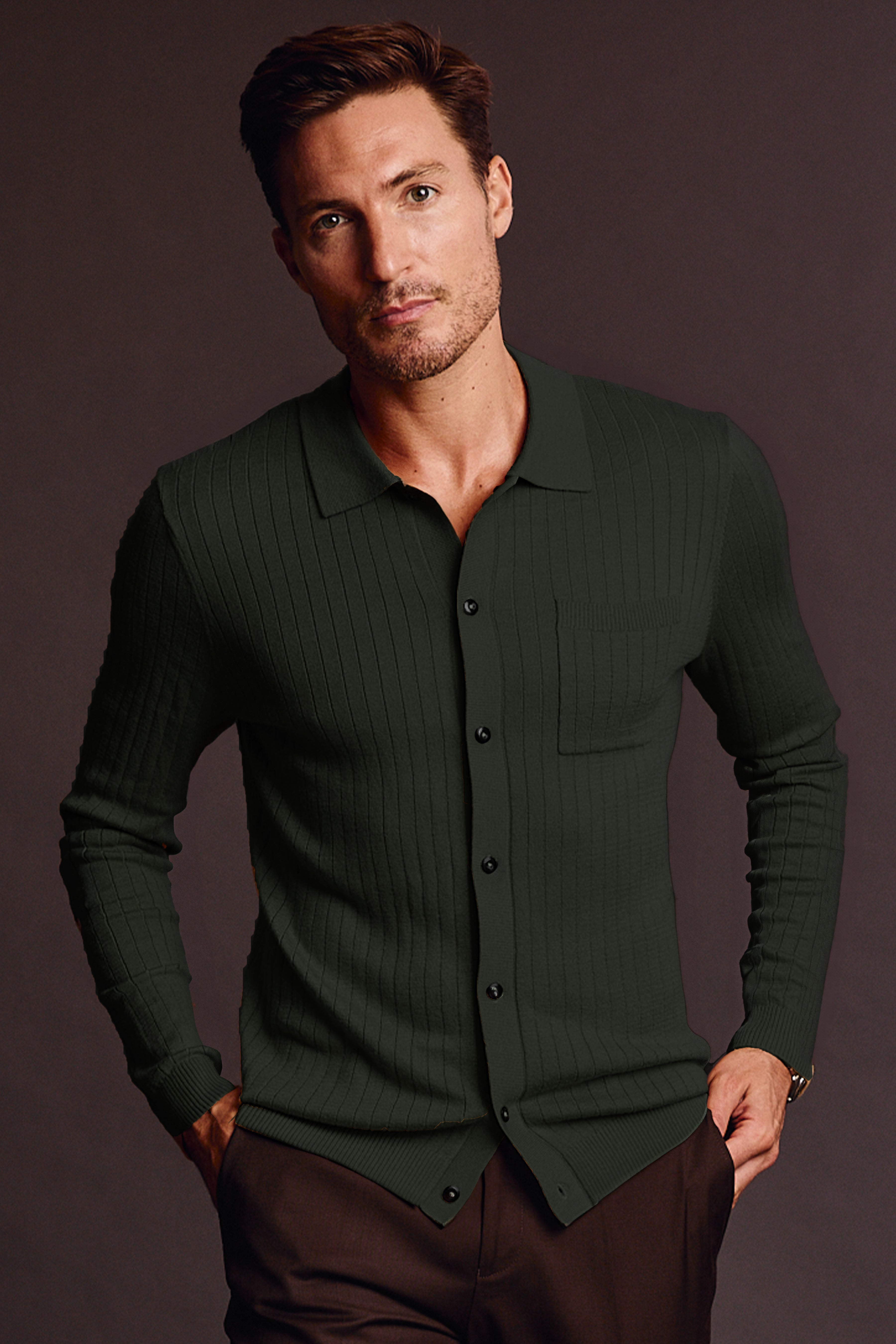 Full Placket Polo - Jungle