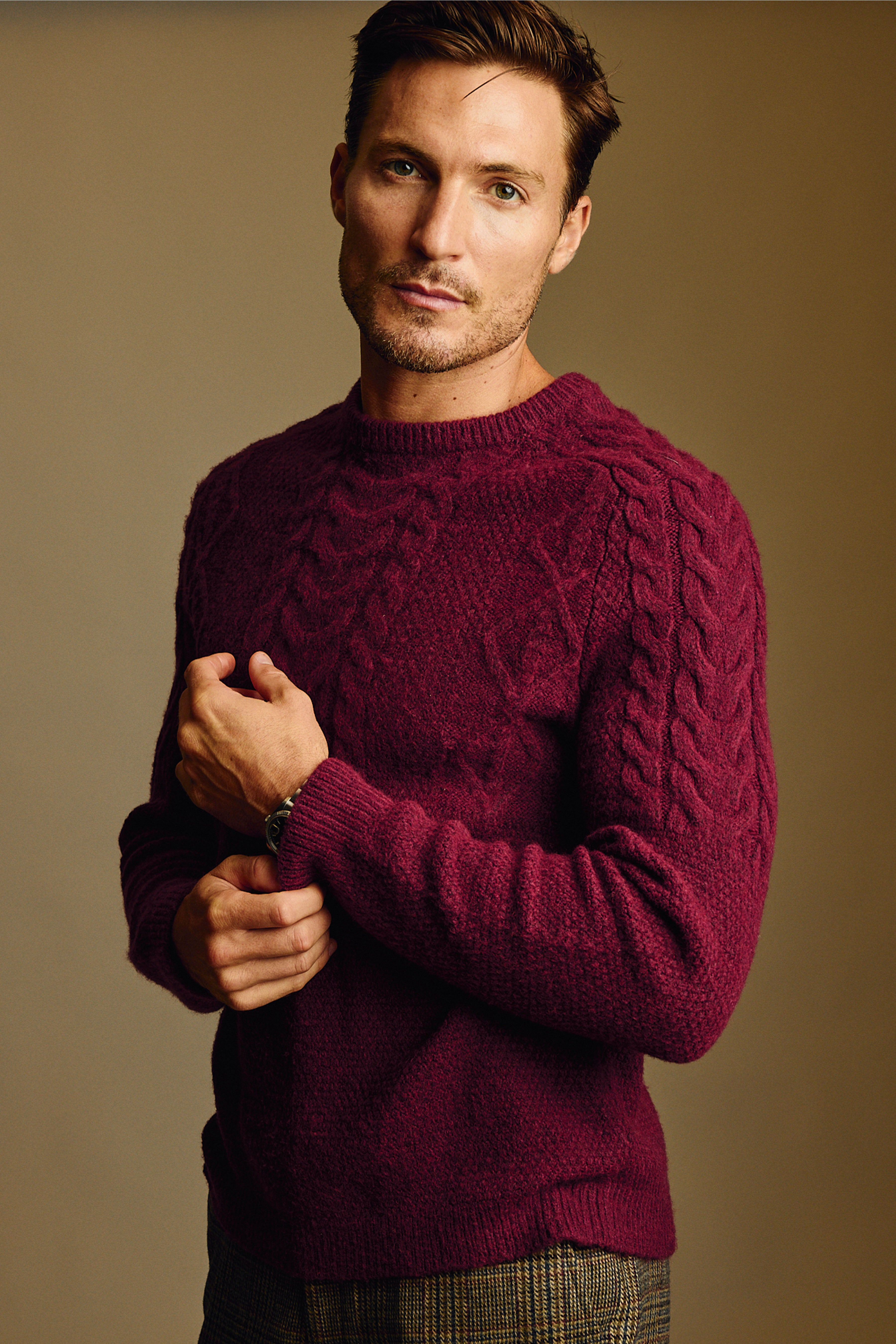 Crewneck Sweater - Dark Maroon