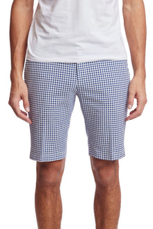  Fairview Shorts - slim - Navy Wht Seersucker Gingham