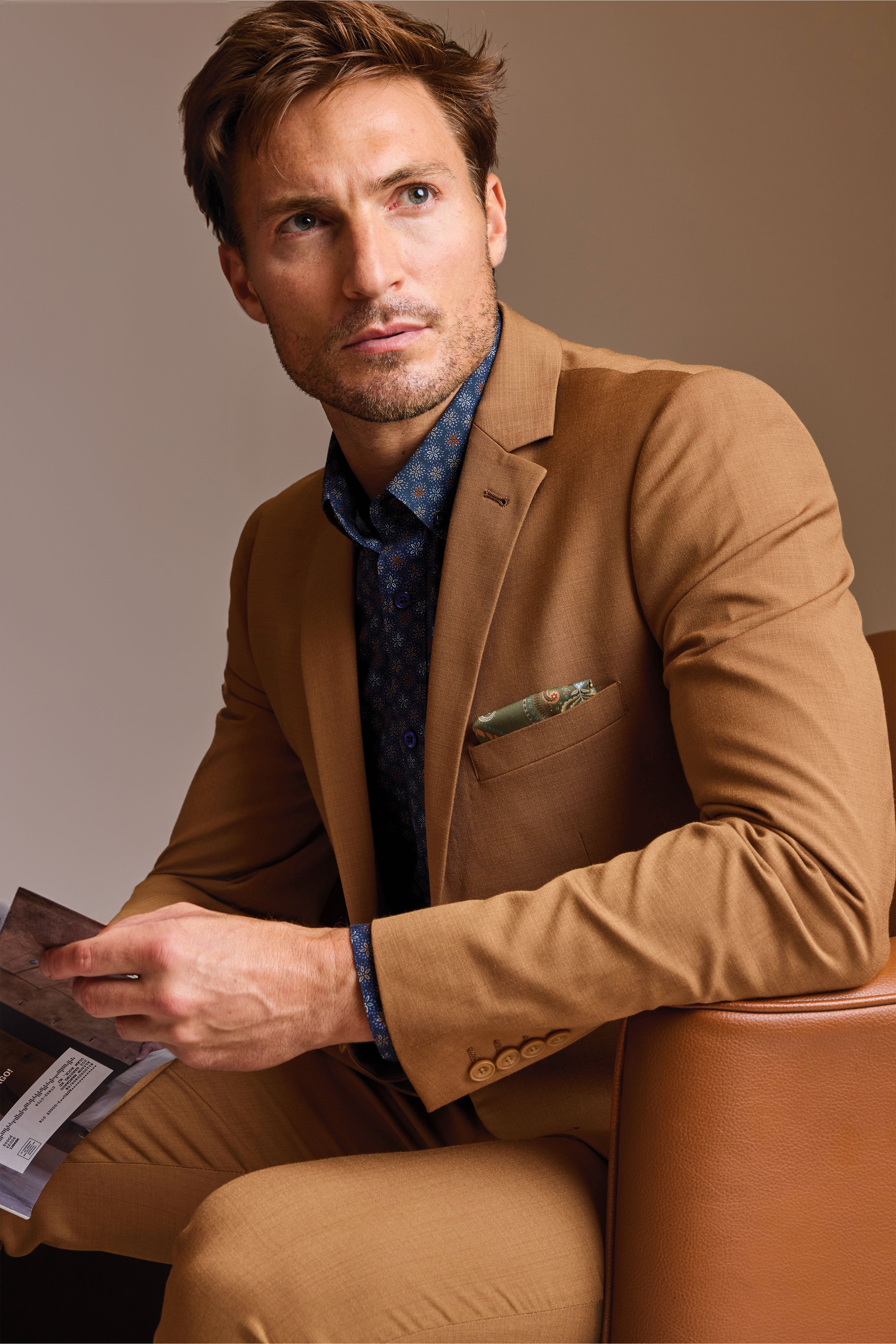 Dover Notch Jacket - slim - Deep Tan